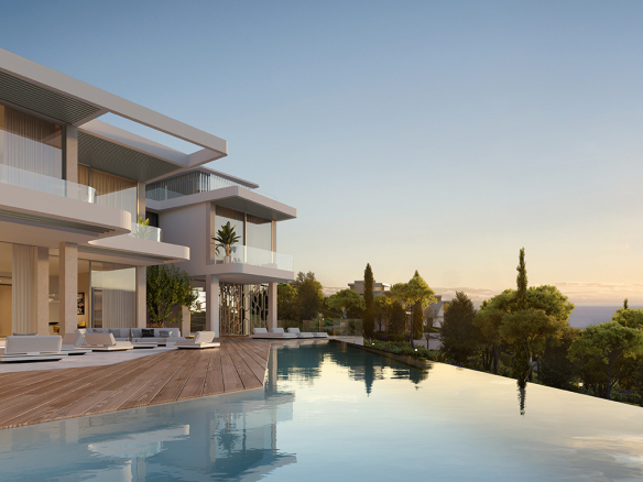 Villas in Tierra Viva in Benahavís, Costa del Sol 18 Tierra vova Diamente Villa Pool